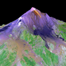 3D image of Mt Etna