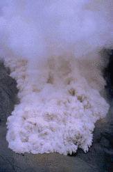 Active pyroclastic flows at Pinatubo Volcano